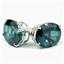 925 Sterling Silver Post Earrings, Paraiba Topaz, SE202