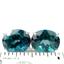 925 Sterling Silver Post Earrings, Paraiba Topaz, SE202