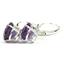 925 Sterling Silver Leverback Earrings, Amethyst, SE107