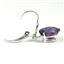 925 Sterling Silver Leverback Earrings, Amethyst, SE107