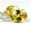 925 Sterling Silver Leverback Earrings, Golden Yellow  CZ, SE107