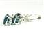 925 Sterling Silver Leverback Earrings, Paraiba Topaz, SE107