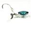925 Sterling Silver Leverback Earrings, Paraiba Topaz, SE107