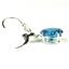 925 Sterling Silver Leverback Earrings, Swiss Blue CZ, SE107