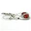 925 Sterling Silver Leverback Earrings, Created Black Opal, SE008