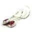 925 Sterling Silver Leverback Earrings, Created Black Opal, SE008