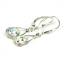 925 Sterling Silver Leverback Earrings, Mercury Mist Topaz, SE008