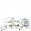 925 Sterling Silver Leverback Earrings, Mercury Mist Topaz, SE008