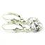 925 Sterling Silver Leverback Earrings, Cubic Zirconia, SE001