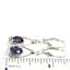 925 Sterling Silver Leverback Earrings, Amethyst, SE008