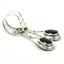 925 Sterling Silver Leverback Earrings, Black Onyx, SE008