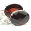 925 Sterling Silver Leverback Earrings, Garnet CZ, SE107