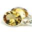 925 Sterling Silver Leverback Earrings, Citrine, SE101