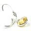 925 Sterling Silver Leverback Earrings, Citrine, SE101
