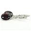 925 Sterling Silver Leverback Earrings, Mozambique Garnet, SE101