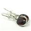 925 Sterling Silver Leverback Earrings, Mozambique Garnet, SE101