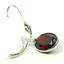 925 Sterling Silver Leverback Earrings, Mozambique Garnet, SE101