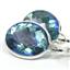 925 Sterling Silver Leverback Earrings, Neptune Garden Topaz, SE101