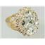 10K, 14K or 18K Gold Ladies Ring, Cubic Zirconia, R270