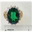 10K, 14K or 18K Gold Ladies Ring, Russian Nanocrystal Emerald, R270