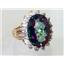 10K, 14K or 18K Gold Ladies Ring, Mystic Fire Topaz, R270