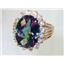 10K, 14K or 18K Gold Ladies Ring, Mystic Fire Topaz, R270