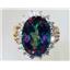 10K, 14K or 18K Gold Ladies Ring, Mystic Fire Topaz, R270