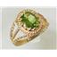 10K, 14K or 18K Gold Ladies Ring, Peridot, R070