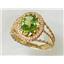 10K, 14K or 18K Gold Ladies Ring, Peridot, R070