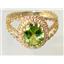 10K, 14K or 18K Gold Ladies Ring, Peridot, R070