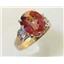 10K, 14K or 18K Gold Ladies Ring, Twilight Fire Topaz, R244