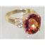 10K, 14K or 18K Gold Ladies Ring, Twilight Fire Topaz, R244