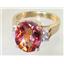 10K, 14K or 18K Gold Ladies Ring, Twilight Fire Topaz, R244