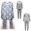 Family PJs Womens Pajama Set Winter Trees Gray Choose Size New