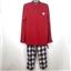 Family Pjs Womens 2pc Mix It Top & Flannel Pants Pajama Set Stewart Plaid XS New