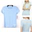 Calvin Klein Homehugger Rib Logo Patch Lounge T-Shirt Pajama Top Blue XS QS6583