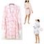 Charter Club Floral Print Cotton Knit Robe Sketched Blooms Size L New