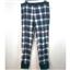 Jenni Soft Knit Pajama Top & Pants Set w/ Mask Green Plaid Choose Size New