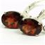 925 Sterling Silver Leverback Earrings, Mozambique Garnet, SE007