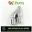 Stainless Steel 2" Inlet 3" Outlet Universal Dual Exhaust Tips Slant Round