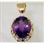 P068, Amethyst 14K Pendant