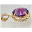P068, Amethyst 14K Pendant