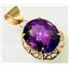 P068, Amethyst 14K Pendant