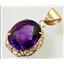 P068, Amethyst 14K Pendant