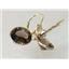 14k Gold Leverback Earrings, Smoky Quartz, E101
