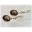 14k Gold Leverback Earrings, Smoky Quartz, E101