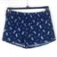 FLORA NIKROOZ Averie Rib Knit Pajama Top & Shorts Set Navy Floral Ch Size T90446