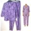 Ralph Lauren 2 pc Cotton Blend Pajama Top & Pants Set Purple Paisley Size S New