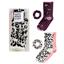 2 pr Womans Jenni Cotton Blend Crew Socks & Scrunchie Funky Leo Choose Color New