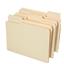 NEW - 100 Ct File Folders Manila 1/3 Cut Assorted Top Tab Letter Size Office